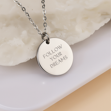 Follow your Dreams Coin Halskette
