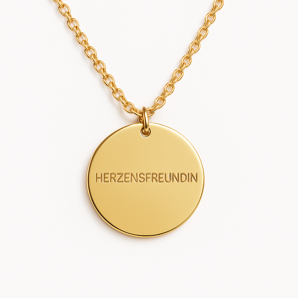 Herzensfreundin Coin Halskette