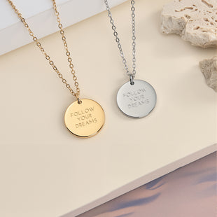 Follow your Dreams Coin Halskette