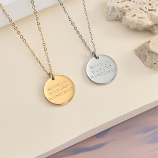 Sei frech, wild und wunderbar Coin Halskette