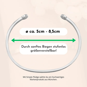Schwesterherz - Blind Armreif Simple Pledge