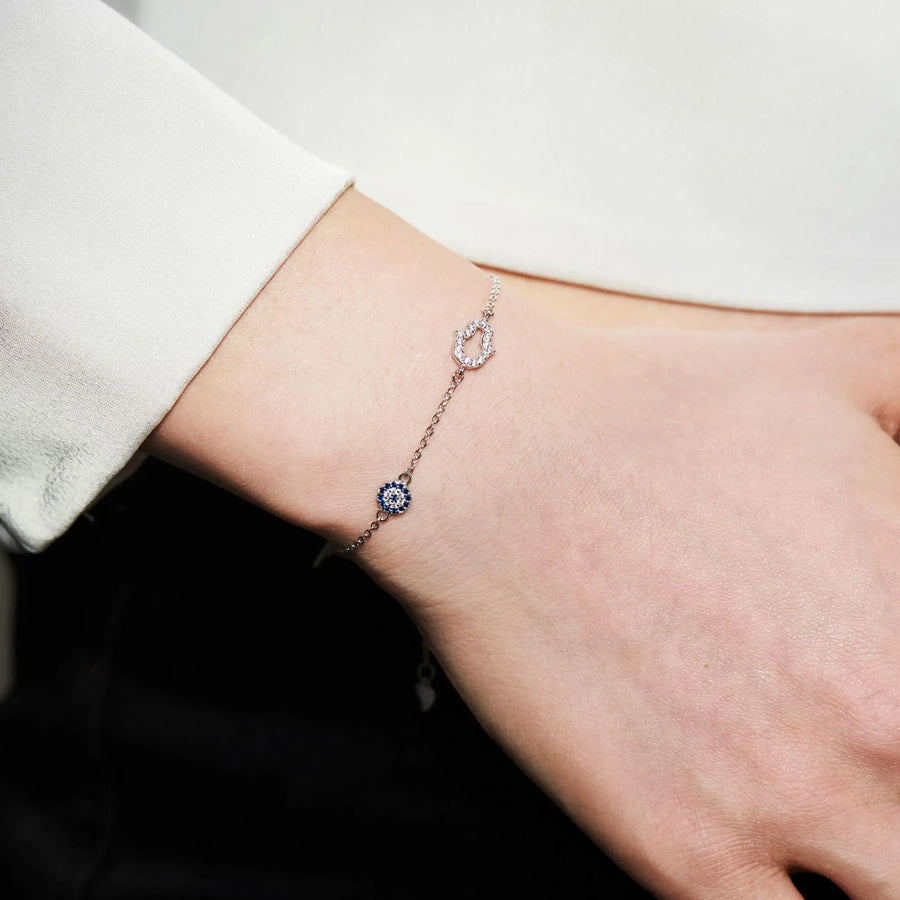 Sterling Silber Armband "Aerendil" mit Zirkonia 16+3cm Armband Simple Pledge