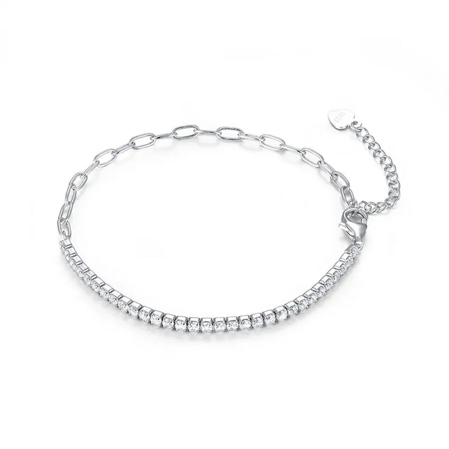 Sterling Silber Armband "Arielle" mit Zirkonia 16+3cm Armband Simple Pledge