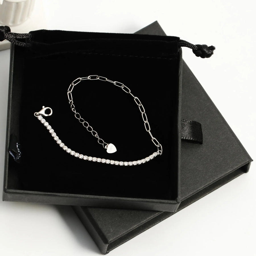 Sterling Silber Armband "Arielle" mit Zirkonia 16+3cm Armband Simple Pledge