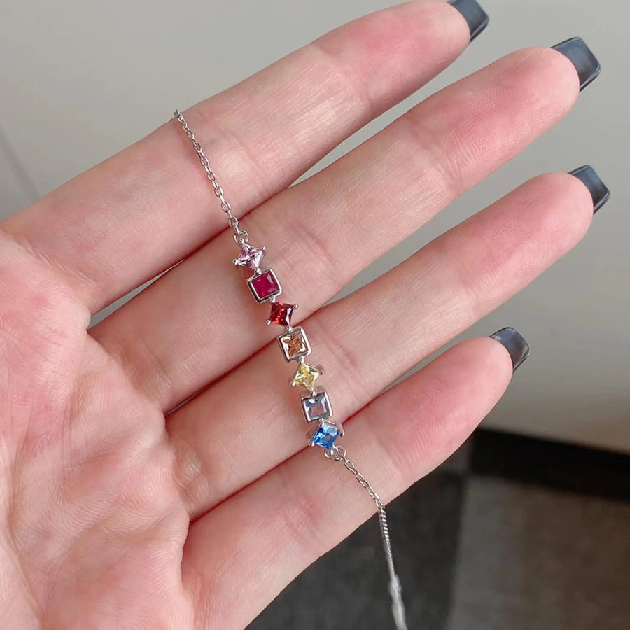 Sterling Silber Armband "Avalon" mit Zirkonia, 17+3cm Armband Simple Pledge