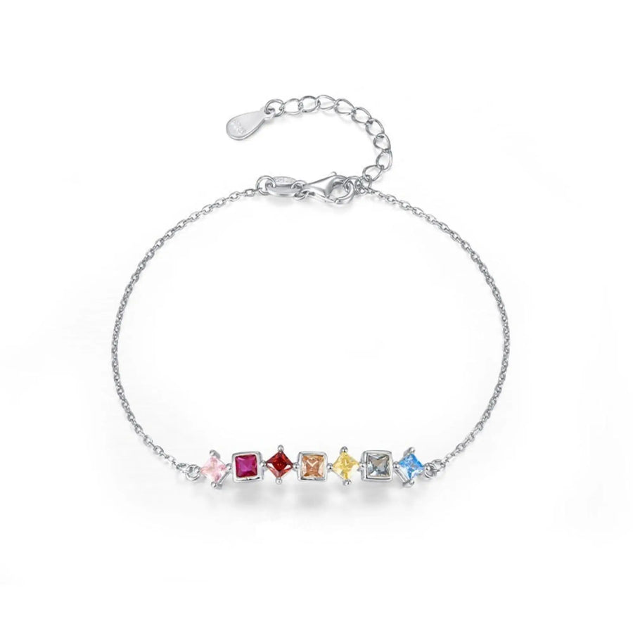 Sterling Silber Armband "Avalon" mit Zirkonia, 17+3cm Armband Simple Pledge
