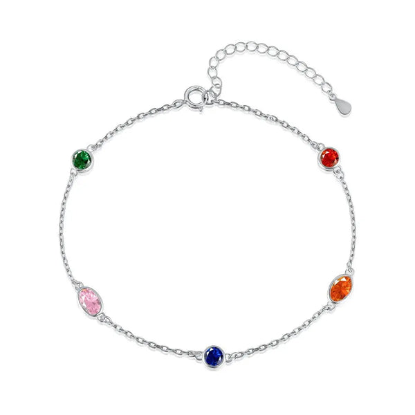 Sterling Silber Armband "Corrin" mit Zirkonia, 17+3cm