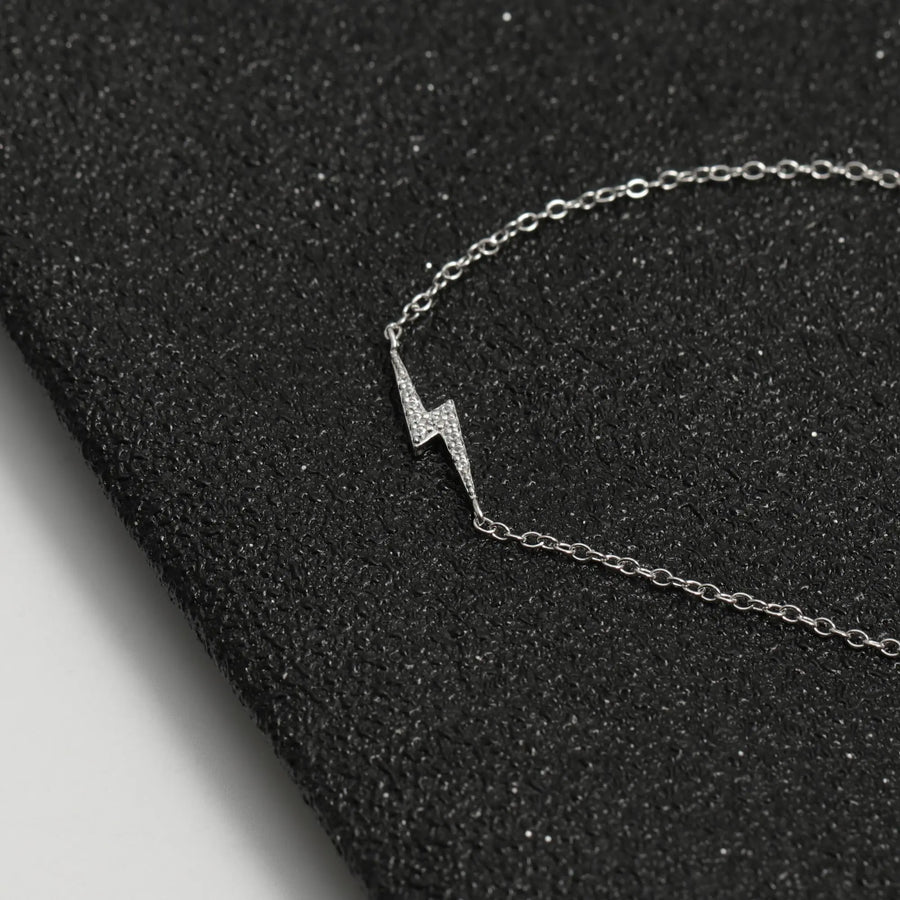 Sterling Silber Armband "Flash" mit Zirkonia, 17+3cm Armband Simple Pledge