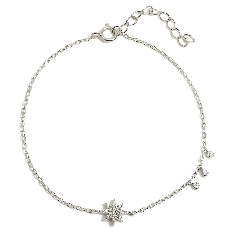 Sterling Silber Armband "Tallon" mit Zirkonia, 17+3cm Armband Simple Pledge