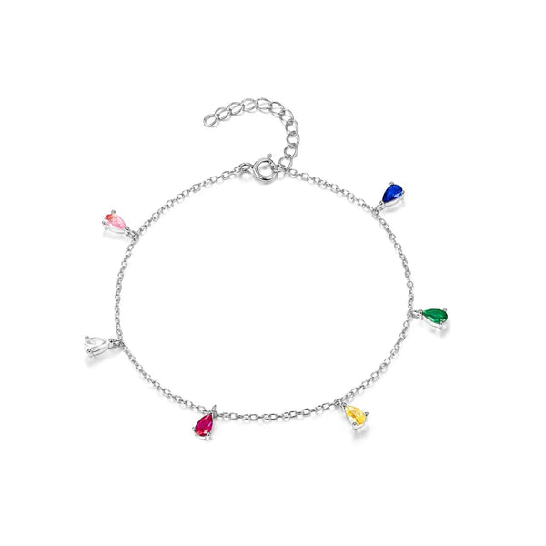 Sterling Silber Armband "Zattot" mit Zirkonia, 17+3cm