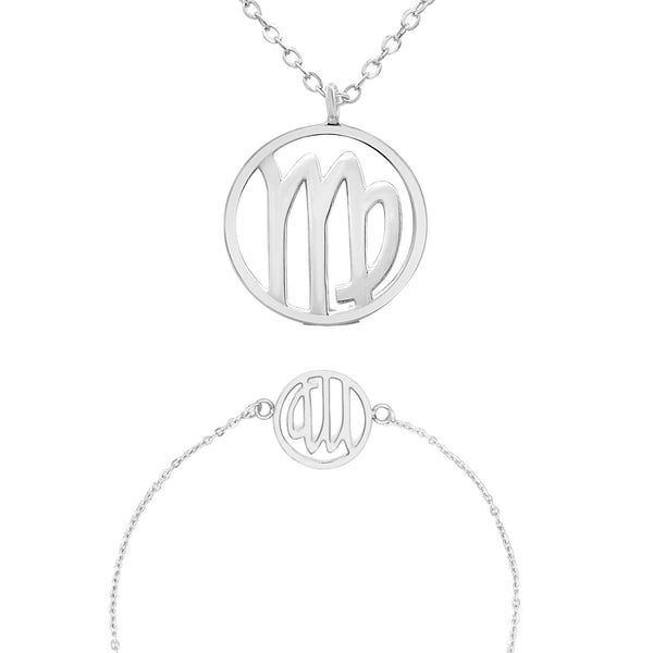 Zodiac sign "Virgo" - necklace & bracelet set