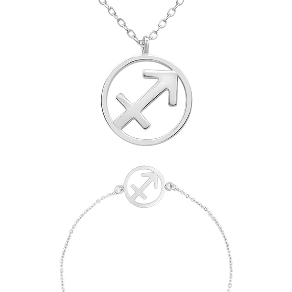 Zodiac sign "Sagittarius" - necklace & bracelet set