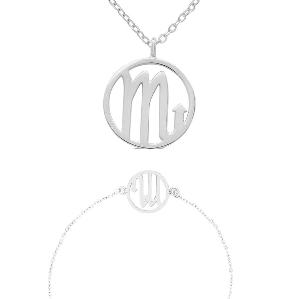 Zodiac sign "Scorpio" - necklace & bracelet set