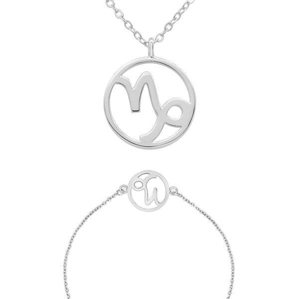 Zodiac sign "Capricorn" - necklace & bracelet set