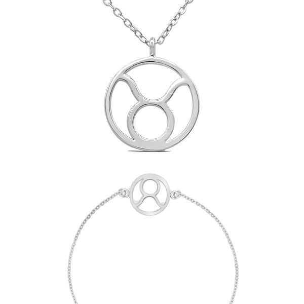 Zodiac sign "Taurus" - necklace & bracelet set