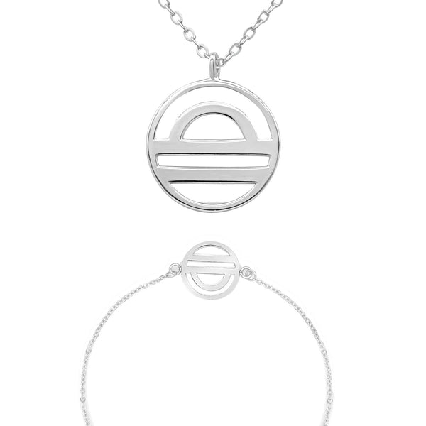 Zodiac sign "Libra" - necklace & bracelet set