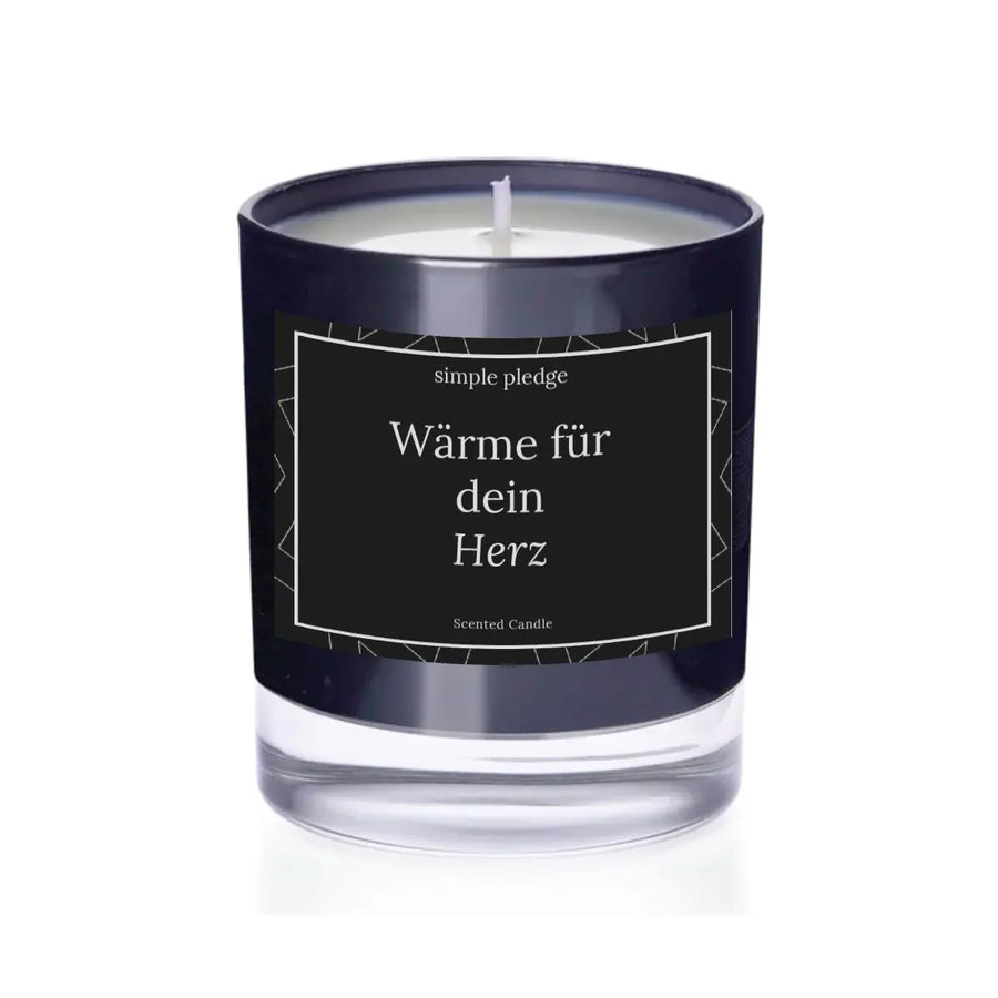 Wärme für dein Herz - Duftkerze Duftkerze mit Spruch Simple Pledge